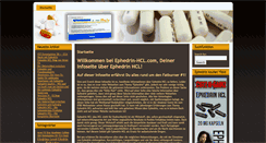 Desktop Screenshot of ephedrin-hcl.com